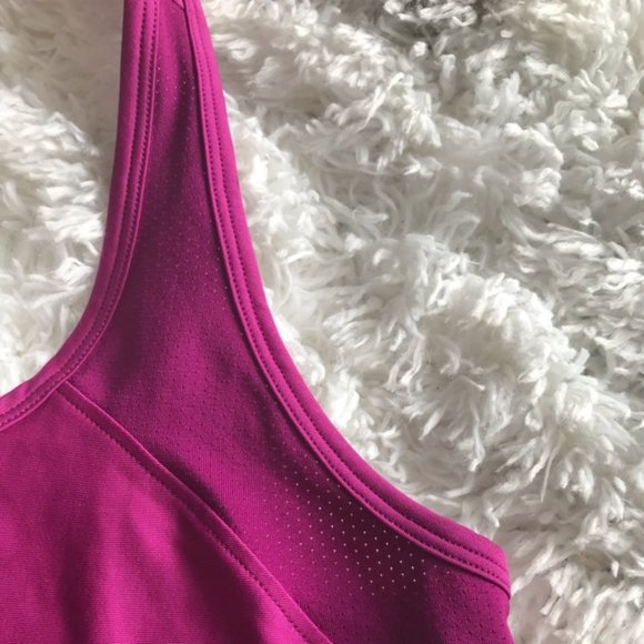 Women's Under Armour Racerback Fuchsia Tank Top - Picture 2 of 7